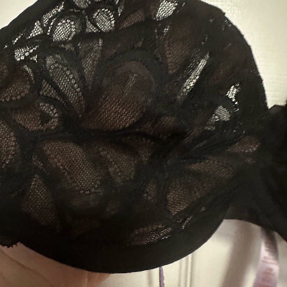 SAVAGE X FENTY, 38DD, BLACK CAVIAR, SAVAGE NOT SORRY, UNLINED BALCONETTE BRA,NWT - Picture 6 of 7
